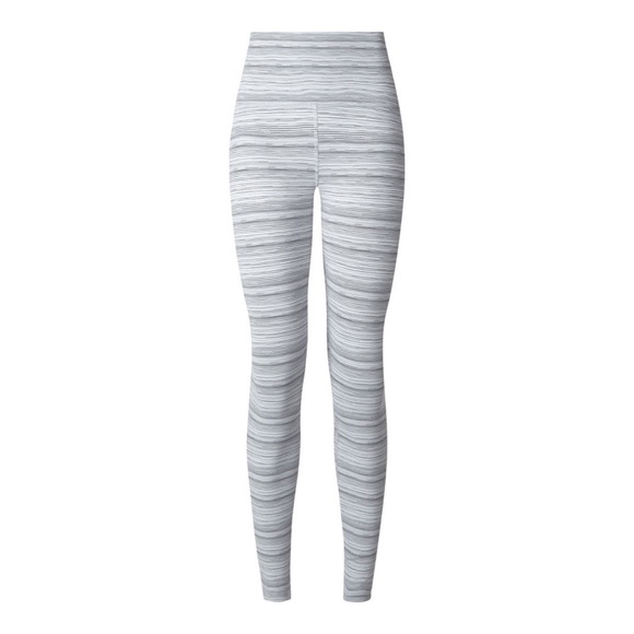 Lululemon High Times Pant Leggings Cyber Stripe White Silver Fox - Picture 6 of 10